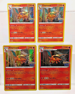 Pokemon Charizard 010/078 Lot of 4 Holo Rare Pokemon Go 2022 TCG Cards LP/NM - Image 5