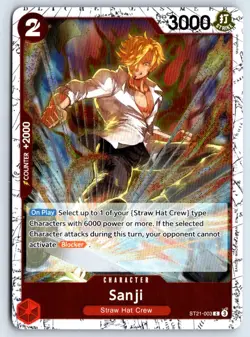 Sanji (Pirate Foil) ST21-003 One Piece Premium Booster -The Best- Vol. 2 NM - Image 1