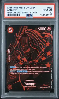 2025 Yasopp SP OP09-013 One Piece OP12 Legacy Of The Master PSA 10 - Image 1