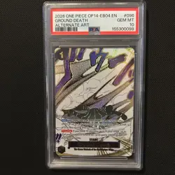 2026 One Piece Op14-Eb04 EN Ground Death #096 ALT ART PSA 10 Alternate Art - Image 1