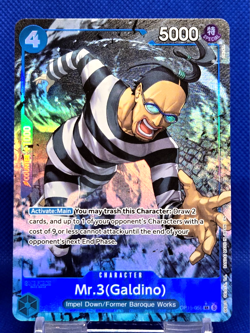 Mr.3(Galdino) OP16-056 SR ALT ART | The Time of Battle | One Piece TCG | EN - Image 1