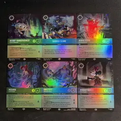 Lorcana Wished in the Well 6 Card Bundle - EPIC rarity - Sudden Scare, Minnie .. - Image 1