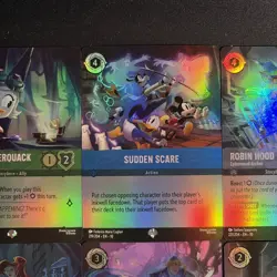 Lorcana Wished in the Well 6 Card Bundle - EPIC rarity - Sudden Scare, Minnie .. - Image 4