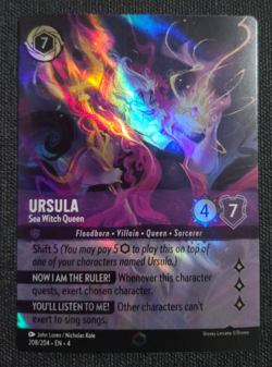 Disney Lorcana Ursula's Return Enchanted Ursula Sea Witch Queen EN NM Rare - Image 2
