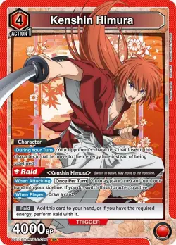 Union Arena Kenshin Himura (090) UE11BT/RNK-1-090 Rurouni Kenshin Foil NM - Image 1