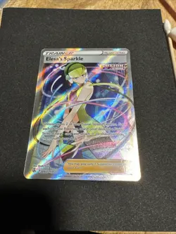 Pokemon TCG Elesa's Sparkle Fusion Strike Holo Card 260/264 Full Art Ultra Rare - Image 1