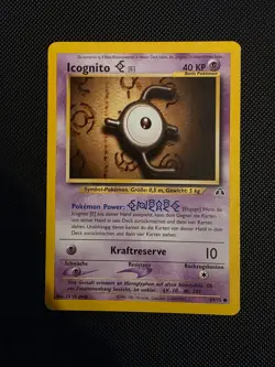Icognito 67/75 Neo Discovery German Pokemon Card 1995-2001 - Image 1