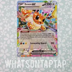 Pokemon Card Eevee Ex 075/131 Ultra Rare Scarlet Violet Prismatic Evolutions LP - Image 1