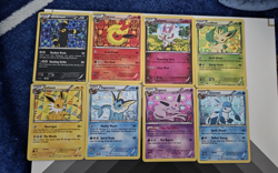 Pokemon TCG Black Star Eeveelution Promo Black And White 8 Card Lot 2013 - Image 1