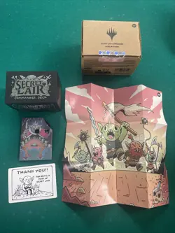 MTG Secret Lair Goblin Storm Deck Box, Life Counter, Art Poster (No Cards) - Image 1