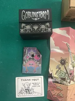 MTG Secret Lair Goblin Storm Deck Box, Life Counter, Art Poster (No Cards) - Image 2