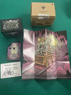 MTG Secret Lair Goblin Storm Deck Box, Life Counter, Art Poster (No Cards) - Image 4