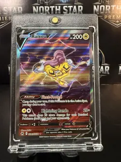 Pokemon TCG Crown Zenith Holo Full Art Ultra Rare Card Raikou V, GG41/GG70 - Image 1