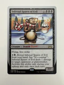 Infernal Spawn of Evil MTG Magic the Gathering Card NM Near Mint UND - Image 1