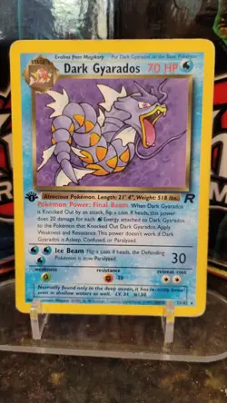 DARK GYARADOS Team Rocket POKEMON Non-Holo 1st Edition 2000 Trading Card 25/82 - Image 1