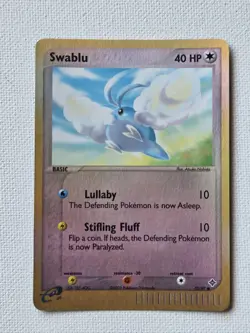 Swablu EX Dragon Reverse Holo E-Reader 75/97 2003 40 LP Pokemon Card - Image 1