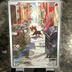 Litleo 139/132 Me01: Mega Evolution Illustration Rare Pokemon TCG Card NM - Image 1