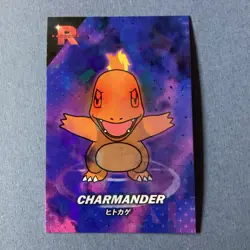 Pokemon Evil Charmander Cracked Ice Holo Team Rocket Card Database Set Peru - Image 1