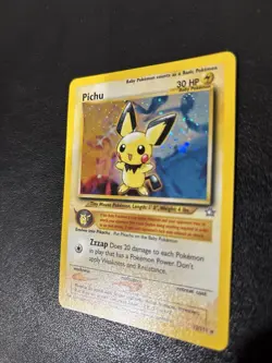 Pokemon Neo Genesis Pichu Holo Rare Card 12/111 NM Condition - Image 2