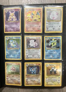 Pokemon Base Set (1-102) Complete Set Vintage Pokemon Cards Holo WOTC PLAYED - Image 1