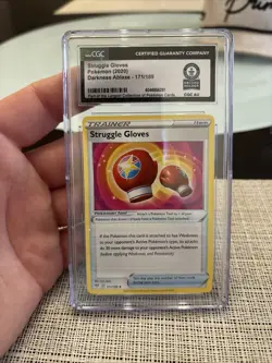 🔥 WORLD RECORD HOLDER Pokemon Card – CGC Slabbed Struggle Gloves 171/189🔥 - Image 1