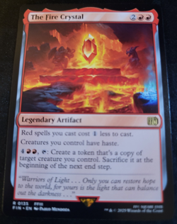 The Fire Crystal # 135 FIN Final Fantasy Set Magic The Gathering Cards MTG - Image 1