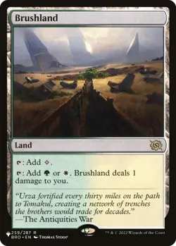 Brushland (BRO) The List Reprints Rare NM Magic: The Gathering 259/012 Normal - Image 1