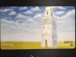 NEW MTG Magic Grand Prix Seattle Playmat Urza's Tower (Plains) Mark Poole RARE - Image 1