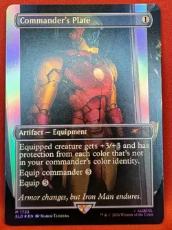 Commander's Plate (1733) (Rainbow Foil) Secret Lair Drop Foil - Image 1