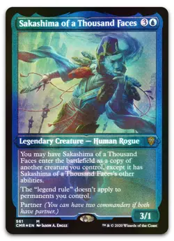Sakashima of a Thousand Faces (Foil Etched) #561 NM Commander Legends Magic MTG - Image 1