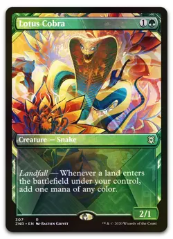 Lotus Cobra (Showcase) #307 (Foil) (NM) Zendikar Rising ZNR Magic MTG - Image 1