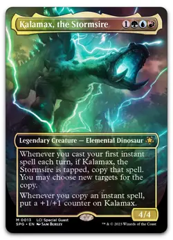 Kalamax, the Stormsire (Borderless) #13 (Foil) (NM) Special Guests SPG Magic MTG - Image 1