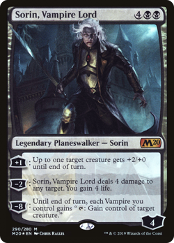 Sorin, Vampire Lord #290 (Foil) (MP) Core Set 2020 M20 Magic MTG - Image 1