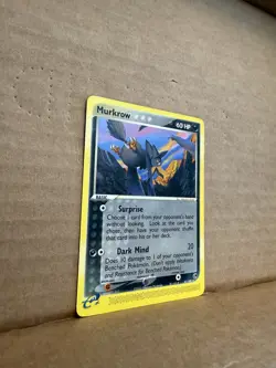 Pokemon TCG EX Sandstorm Murkrow 47/100 Uncmmon E Reader Vintage LP/NM! - Image 3