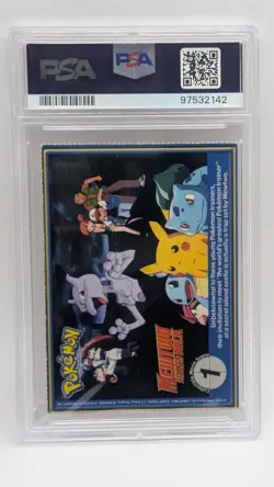 1999 Pokemon PokeTrivia Burger King - Perforated Charizard #6 PSA 6! - Image 2