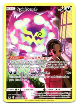Spiritomb Pokemon Ultra Rare SWSH11: Lost Origin Trainer Gallery TG09/TG30 - Image 1