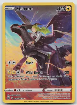 Zekrom TG05/TG30 Holo Brilliant Stars Trainer Gallery Pokemon Holo NM - Image 1