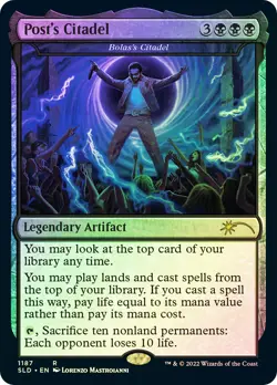 MTG FOIL Bolas's Citadel Posts Citadel Post Malone Secret Lair - Secret Lair - Image 1