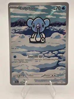 POKEMON CUBCHOO 109/086 BLACK BOLT ILLUSTRATION RARE - Image 1
