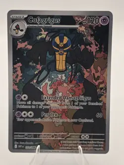 POKEMON COFAGRIGUS 123/086 BLACK BOLT ILLUSTRATION RARE - Image 1