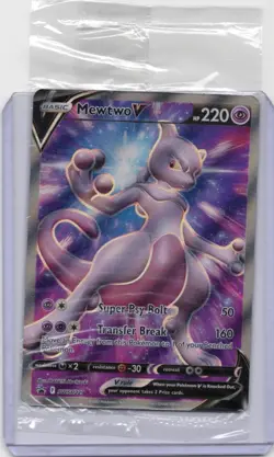SEALED Mewtwo V SWSH229 Pokemon GO ETB Full Art Holo Black Star Promo NM - Image 1