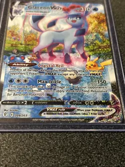 Glaceon VMax 209/203 - Pokemon Evolving Skies Alt Art Secret Lp - Image 3