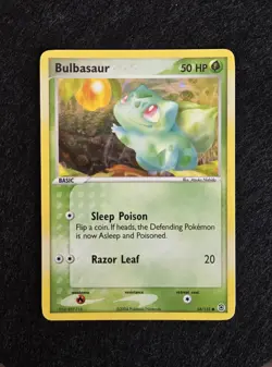 Bulbasaur Reverse Holo Pokemon EX FireRed & LeafGreen #54/112 2004 - Image 1
