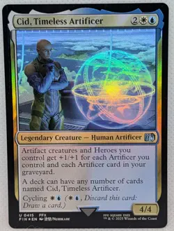 Cid Timeless Artificer (0415) FOIL FF X Final Fantasy 10 MTG Magic Gathering NM - Image 1