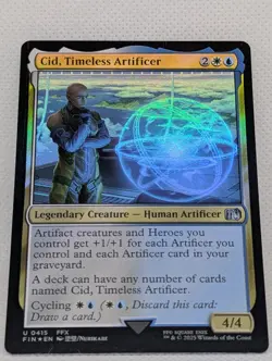 Cid Timeless Artificer (0415) FOIL FF X Final Fantasy 10 MTG Magic Gathering NM - Image 3