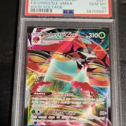 2020 Pokemon Vivid Voltage Orbeetle VMAX 021/185 Holo Ultra Rare PSA 10 - Image 1