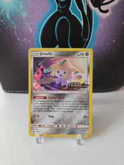 Pokemon 2019 Jirachi SM161 Sun & Moon Holo Team Up Stamped Black Star Promo✨Cute - Image 1