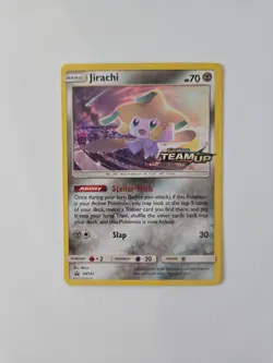 Pokemon 2019 Jirachi SM161 Sun & Moon Holo Team Up Stamped Black Star Promo✨Cute - Image 2