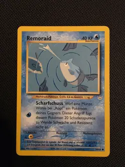 Remoraid 50/64 German Neo Revelation Common Pokemon TCG 2000 - Image 1