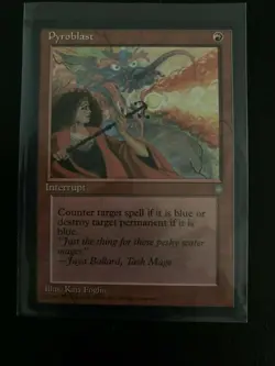 2x MTG Pyroblast Ice Age Regular Common MTG - Image 4